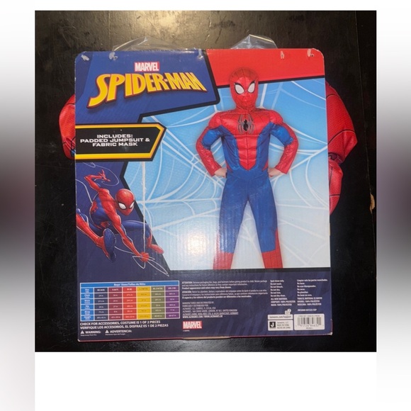 Marvel Spider-Man Kids Costume - Red and Blue - Picture 3 of 4